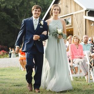 azazie dusty sage dress